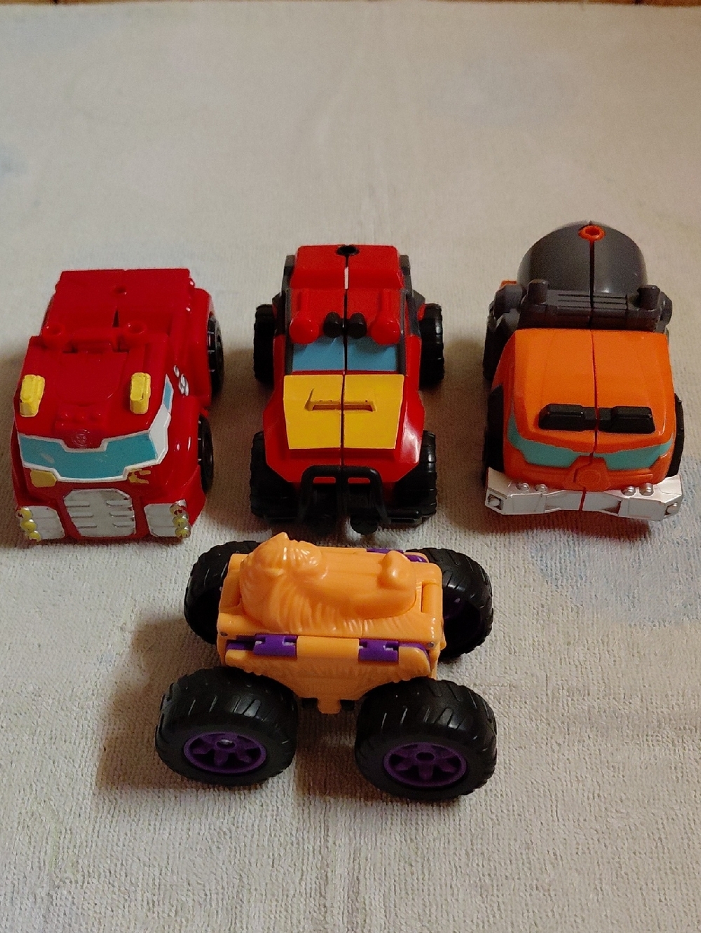 Transformers Style Toy Bundle-Fire Truck, Dump Truck